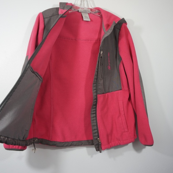 Free Country Pink and Gray Hooded Jacket Medium - Picture 3 of 8